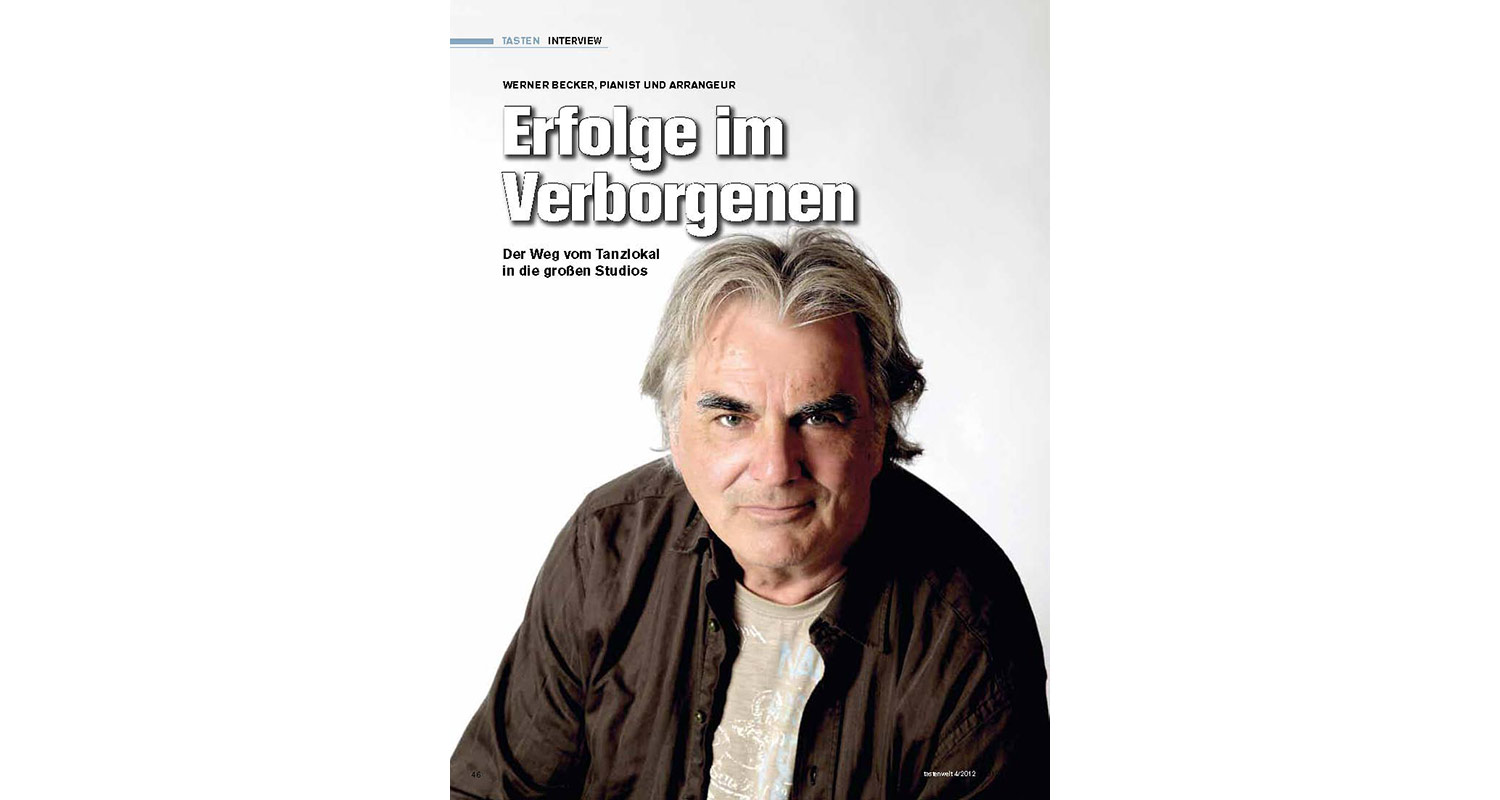 Imageportrait vom Pianisten Werner Becker für die Zeitschrift Tasten. Fotografiert von der Fotografin Sonja Inselmann aus Osterholz-Scharmbeck.